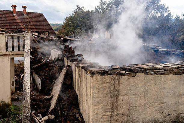 Professional Fire Damage Removal technician working in Estero, FL